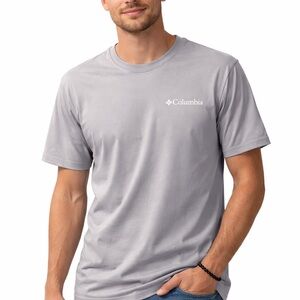 Columbia Men’s Short Sleeve Crew Tee - Light Gray
